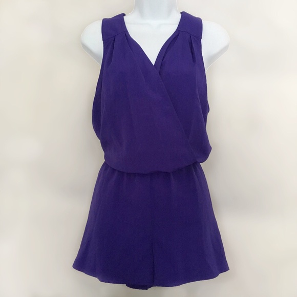 BCBGMaxAzria Pants - BCBGMaxAzria Thalia Pleated Romper, NWT